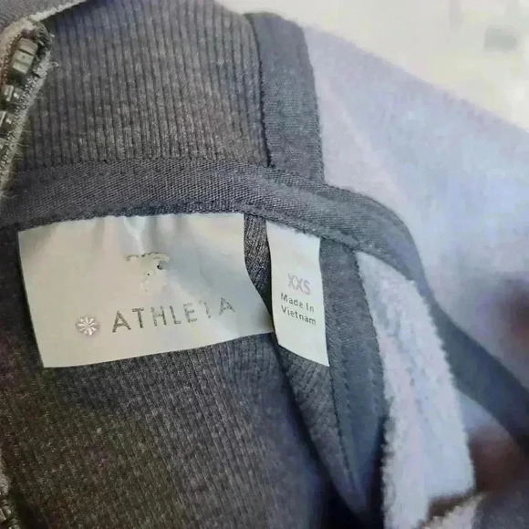Athleta CYA Define Zip Up Hoodie Athletic Jacket Grey Size XXS Women’s - Picture 15 of 15